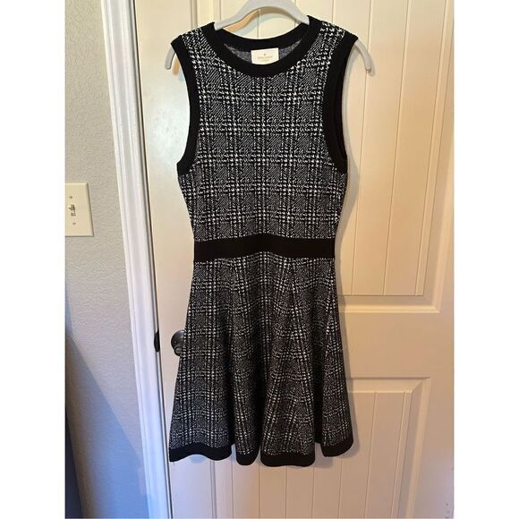 Kate Spade Out West Mod Plaid Knit Sweater Swing Dress Size Small OUMU1094 - Picture 7 of 13
